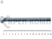 Болт полная резьба, цинк DIN933 14х160 пр.5,8 (12,6кг/68)