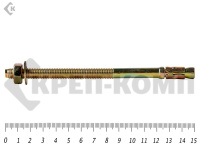 Анкер клиновой  8х150, желтый цинк (30шт)