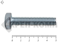 Болт полная резьба, цинк DIN933 8х 50 пр.5,8 (10шт)