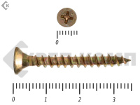 Саморез желтый цинк PHILLIPS 4х35 (8000шт)