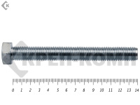 Болт полная резьба, цинк DIN933 16х140 пр.5,8 (2шт)