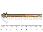 Анкер клиновой 12х160, желтый цинк (25шт) – фото