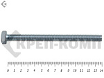 Болт полная резьба, цинк DIN933 8х140 пр.5,8 (5шт) – фото