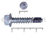 Саморез кровельный, цинк 8мкм, без шайбы 5.5 х 25, DIN 7504К, МОСКРЕП (100шт) – фото