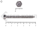 Купить саморез шестигранный нержавейка (din7976 а2)