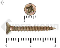 Саморез желтый цинк POZY  2,5х20 (40000шт)
