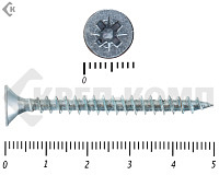 Саморез белый цинк POZY 5х 50 (4500шт)