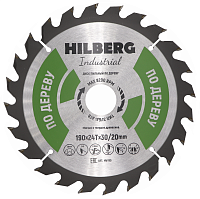 Диск 190*30/20*24Т, пильный по дереву Hilberg Industrial (1 шт)