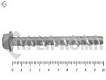 Анкер-шуруп по бетону 10х100 мм, CON-R (50 шт) – фото