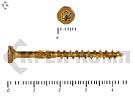 Саморезы Конструкционные, потай Torx, желтый цинк   3.5х 45 мм (20 шт) – фото