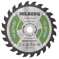 Диск 180*20/16*24Т, пильный по дереву Hilberg Industrial (1 шт)