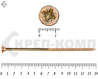 Саморез желтый цинк POZY 6х140 (600шт)